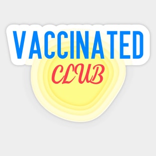 Vaccinated club Sticker